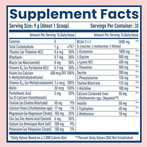 NativePath Native Hydrate Electrolytes Powder with BCAAs, Zero Sugar, Mixed Berry Hydration Powder, Keto & Paleo