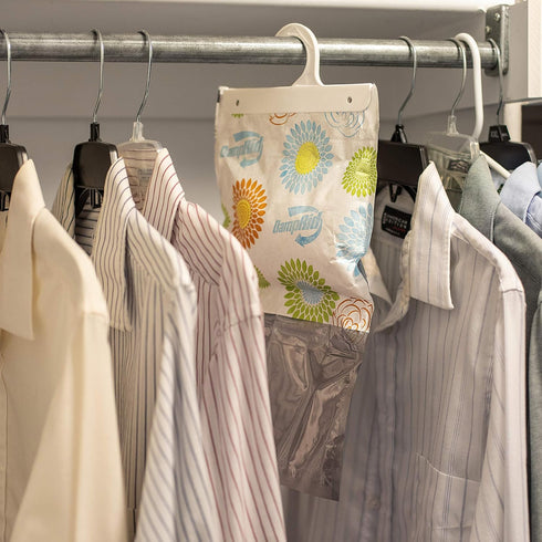DampRid Pure Linen Hanging Moisture Absorber, 3 Pack for Fresher, Cleaner Air in Closets