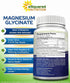 aSquared Nutrition Magnesium Glycinate 400mg - 180 Tablets, Max Strength Bisglycinate Supplement for Muscles & Heart