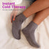 Cold Therapy Socks for Women and Men - Ice Pack Cooling Socks for Plantar Fasciitis, Neuropathy, Arthritis (Grey)