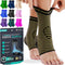 Modvel Foot & Ankle Brace Socks for Sprained Ankle Compression Sleeve, Support for Women & Men