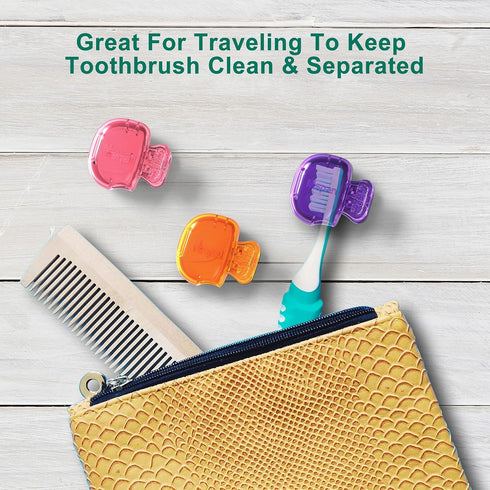 Mspan Electric Toothbrush Head Cover, Sonic Toothbrush Cap Travel Protector, Plastic Brush Pod Protection Clip Case