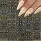 20 Sheets Gold Nail Art Stickers - Metallic 3D Self Adhesive Flower Diamond Designs for Women Nail Decorations
