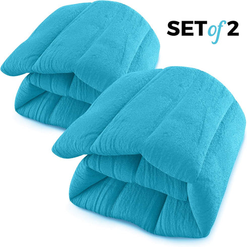 Microwavable Heating Pads Set of 2, Natural Moist Heat Pad for Back Pain, Neck, Shoulders, Cramps, and Lower Lumbar