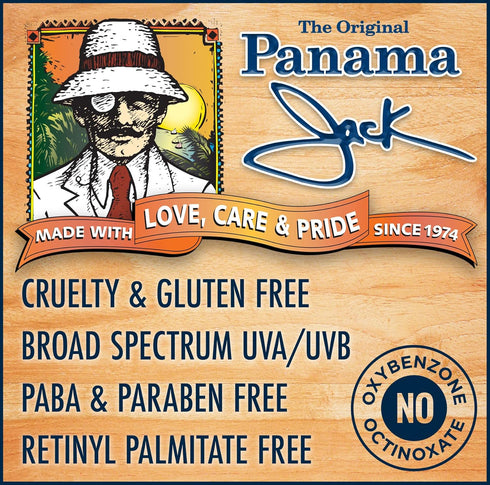 Panama Jack Sunscreen Suntan Lotion, SPF 50, Broad Spectrum UVA/UVB Protection, Water Resistant (80 Minutes), 6 FL OZ