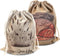 Laura's Green Kitchen Linen Bread Bag - 2 Packs Large Sourdough Bread Bags for Homemade Bread Storage, Beige