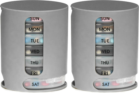 LORENZERIK 2 Pack, Weekly Pill Organizer
