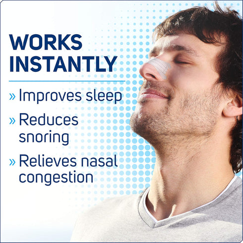 Extra Strength Nasal Strips, Clear, 26 ct | Instantly Improve Sleep, Reduce Snoring & Relieve Congestion