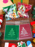 200 Pieces Clear Christmas Treat Bags, Self-adhesive Cellophane Plastic Candy Bags for Party Favors Decoration