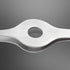 Wide Grip Slant Tweezers | Professional Tweezers for Eyebrows & Nose/Ear/Facial Hair - Hand-Filed Slanted Tips, Silver