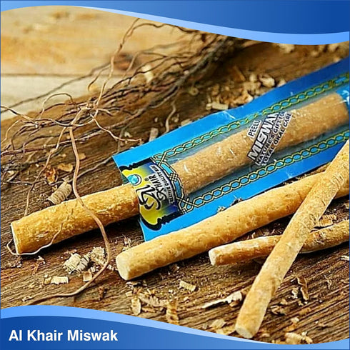Al Khair Peelu Miswak Stick, Natural Toothbrush for Teeth Whitening, Organic Sewak Sticks for Healthy Gums (4)