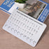 Larrel Braille Alphabet Board, Aluminum Letter Fingerboard Portable Teaching Aid Board Braille Gifts Alphabet Chart