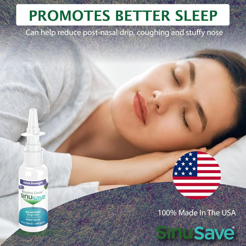 Nasal Wash & Allergy Spray, Extra Strength/All-Natural, Drug-Free Sinus Spray for Fast Relief from Congestion - 1 oz