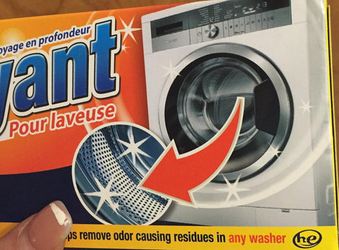 3 Pouches Washing Machine Cleaner, Deep Cleaning Formula