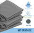 GREEN LIFESTYLE Microfiber Cleaning Cloth 150 Pack, Grey Borderless Towels for Cleaning, Car Wash Towels (11.5" x 11.5")