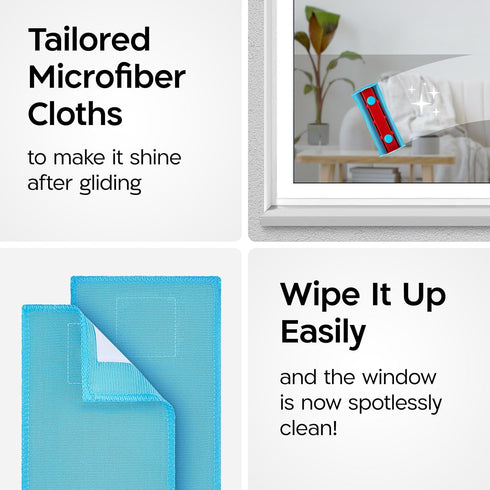 Pack 4) Tyroler Bright Tools Premium Replacement Microfiber Cleaning Cloths | Exclusively Designed for The Glider