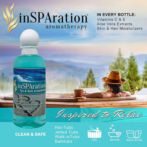 inSPAration Spa and Bath Aromatherapy 106X Liquid, 9-Ounce, Romance