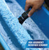 Unger Professional 18" ProFlex 2-in-1 Squeegee & Scrubber, Window Cleaning Tool with Pivoting Head, Reusable Sleeve