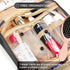 Travel Hanging Toiletry Bag for Women - Medium Waterproof Makeup Accessories Dopp Kit Set with Jewelry Organizer (Black)