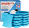 Non-Scratch Cellulose Scrub Sponges 12 Pack, Ergonomic Design for Dishes and Cookware