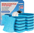 Non-Scratch Cellulose Scrub Sponges 12 Pack, Ergonomic Design for Dishes and Cookware