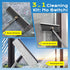 TidyTale 3 Window Squeegee for Home, Window Cleaner Tool with Extension Pole, Squeegee for Window Cleaning
