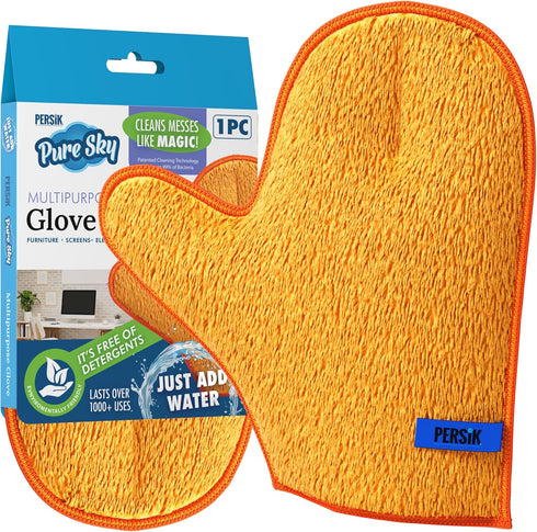Pure-Sky Microfiber Glove Dusting Mitt, Ultra Microfiber Cleaning Cloth Glove for Home Cleaning