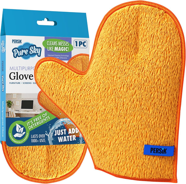 Pure-Sky Microfiber Glove Dusting Mitt, Ultra Microfiber Cleaning Cloth Glove for Home Cleaning