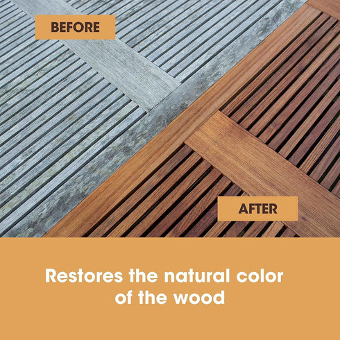 Furniture Clinic Teak Oil | 17oz/500ml | Protects & Cleans Indoor & Outdoor Furniture, Boats | Natural Matte Finish |