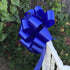 Large Royal Blue Ribbon Pull Bows, 9" Wide, Set of 6, for 4th of July, Birthday, Graduation, Christmas