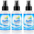 Flushie Pre-Toilet Spray for Poop, Travel Size Toiletries, 4oz Bathroom Deodorizer, 3 Pack (Linen)