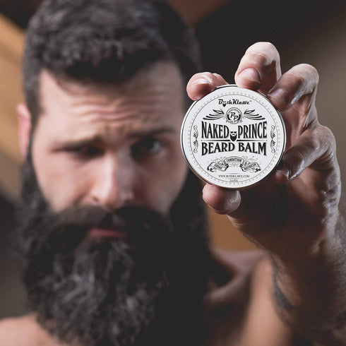 Naked Prince Scent Free All Natural Beard Balm Leave-in Conditioner, Premium Moisturizer for Bearded Men