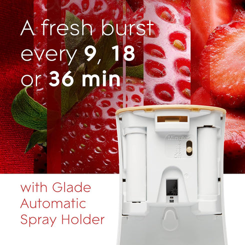 Glade Automatic Spray Refill, Bubbly Berry Splash Air Freshener for Home and Bathroom, 6.2 Oz, 3 Count