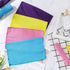 Tatuo 12 Pieces Korean Exfoliating Mitt Cloth Towel, Body Scrub, Bath Exfoliating Scrub Towel (Purple, Yellow, Pink,
