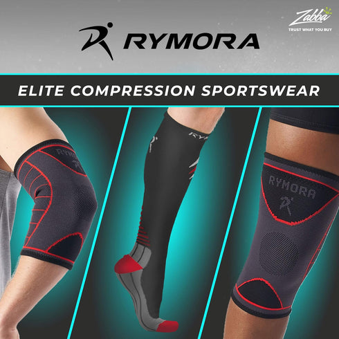 Rymora Leg Compression Sleeve, Comfortable Footless Socks for Pain Relief in Fitness, Running, and Shin Splints -