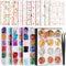 Teenitor Nail Art Decoration - 12 Sheets Nail Art Stickers, Butterfly Nail Foil Stickers, and Rhinestones