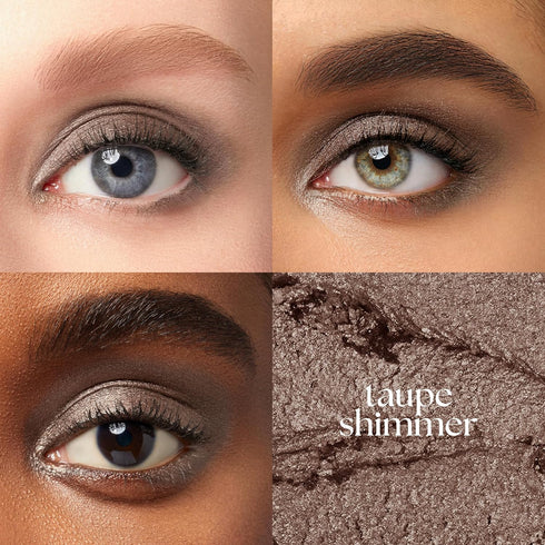 Julep Eyeshadow 101 Cream-to-Powder Waterproof Shadow Stick - Taupe Shimmer, Long-Lasting, Crease-Proof, Soft Grey