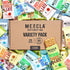 Pack 10g 8 Count Mezcla Puff-Crispy Plant Based Protein Bars - Variety - Healthy Snacks for Adults & Kids - Granola