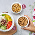 R-kay 12 Oz Plastic Bowls, 100 Count Microwavable Disposable Bowls, Heavy Duty White Plastic
