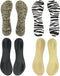 Happystep 3/4 Length Women Thin Shoe Insoles for High Heels, Cushion for Heel and Ball of Foot, 4 Pairs