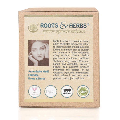 ROOTS AND HERBS Ayurvedic Face Wash Lep - 100% Vegan Refreshing Non-Forming Facial Cleanser (2.11oz)