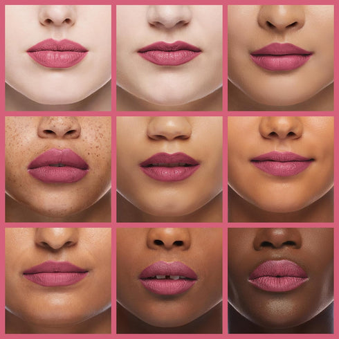 Palladio Herbal Matte Lipstick, Bella Pink, Creamy Full Coverage Long Lasting Matte Lipstick