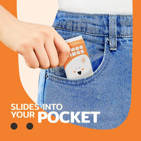 MINEE WIPES - Slides Into Your Pocket - Ultra Compact Pack Size - Hand Wipes for Adults and Kids - Travel Wipes - Baby Wipes - Alcohol Free Unscented Wet Wipes Travel Size - 30 Pack Total 180 Wipes