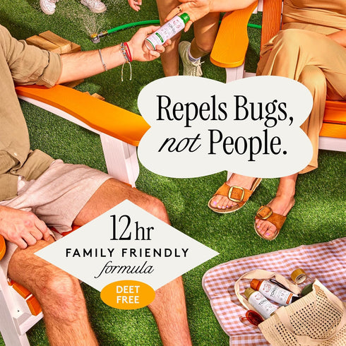 Green Tea + Mint Insect Repellent, DEET-Free with Picaridin, 12 Hour Protection, DEET Alternative