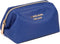 Vegan Leather Waterproof Travel Cosmetic Bag by Angelina's Palace, Toiletry Organizer Makeup Pouches (Dark Chambray)