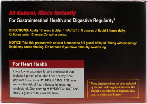 Dietary Fiber Supplement, Psyllium Husk Powder, 30 Single-Dose Packets for Digestive Health