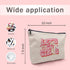 Western Makeup Cosmetic Bag, Let's Go Girls Cowgirl Hat Boots Disco Ball Travel Toiletry Bag