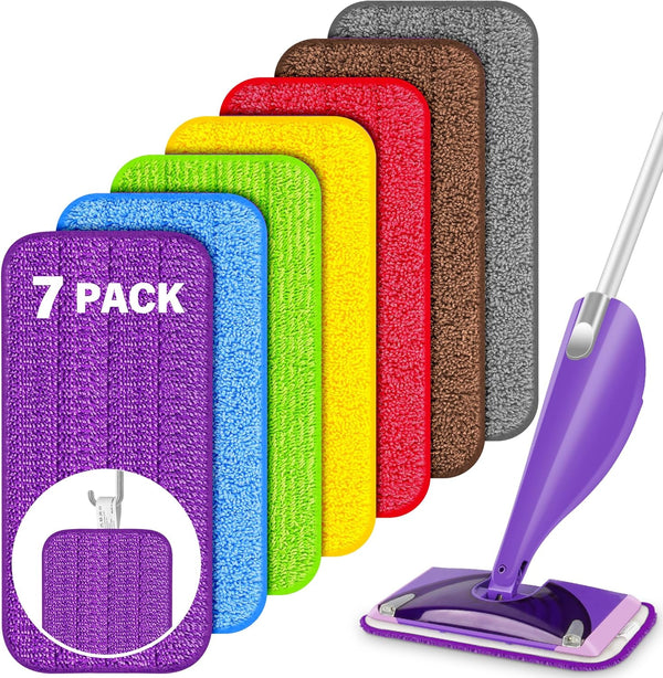 Reusable Mop Pads for Swiffer WetJet - Microfiber Wet Pads Refills for All Floor Types, Machine Washable, 100+ Uses