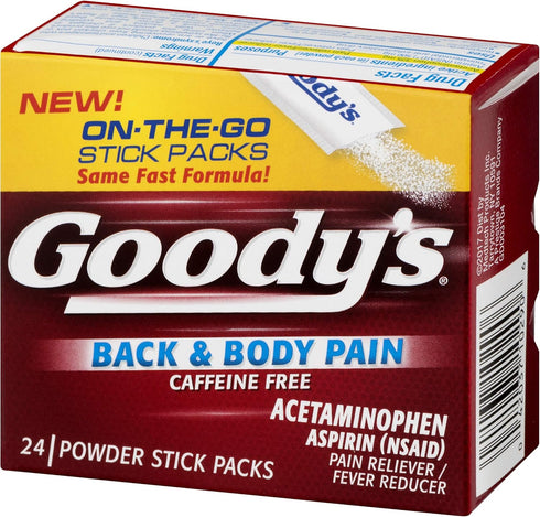 Goody's 24 ct Back and Body Pain Relief Powder (Pack of 1)