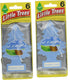Little Trees Air Freshener, Cardboard Hanging, Home & Office, Summer Linen (Pack of 12)